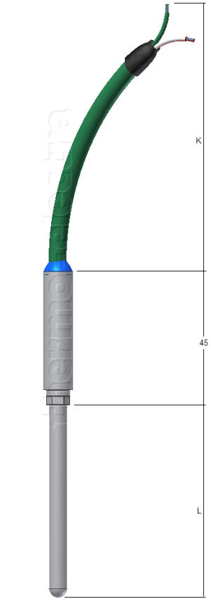 LEX55 Ex ca certified thermocouple for zone 2 and 22