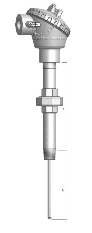 CA 1021 Heavy duty thermocouple for thermowell mounting