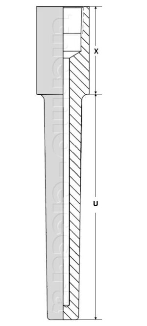 DD 3020 Socket weld thermowell - tapered