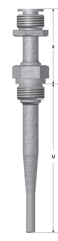 FB 3150 Threaded protectiontube according to DIN 43772 Form 2G, 3G