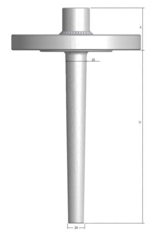 FT 3060 Flanged thermowell - tapered