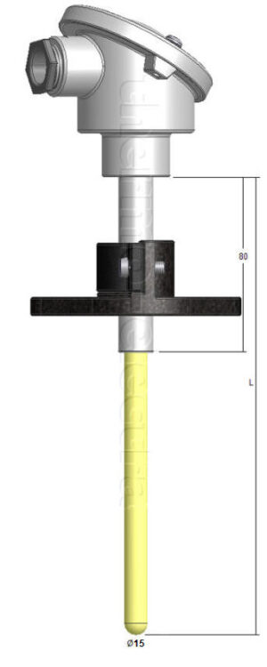 HT 4050 High temperature thermocouple up to 1450°C