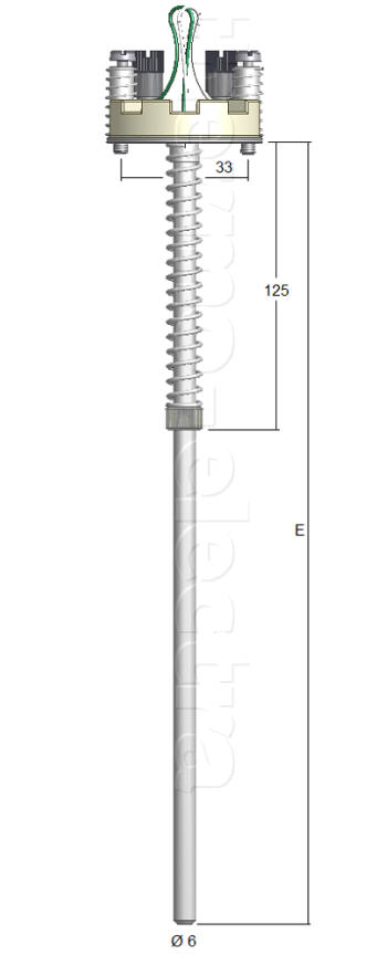 MI 1027 Spring loaded thermocouple insert