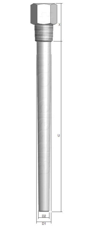 SW 3020 Threaded thermowell - tapered